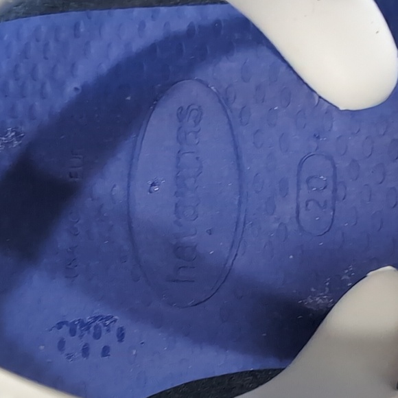 Havaianas Kids Sandals Blue and White - Picture 4 of 5
